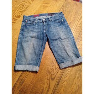 AG ADRIANO GOLDSCHMIED Jeans Shorts Womens 26 BLUE MALIBU Used Casual Preowned